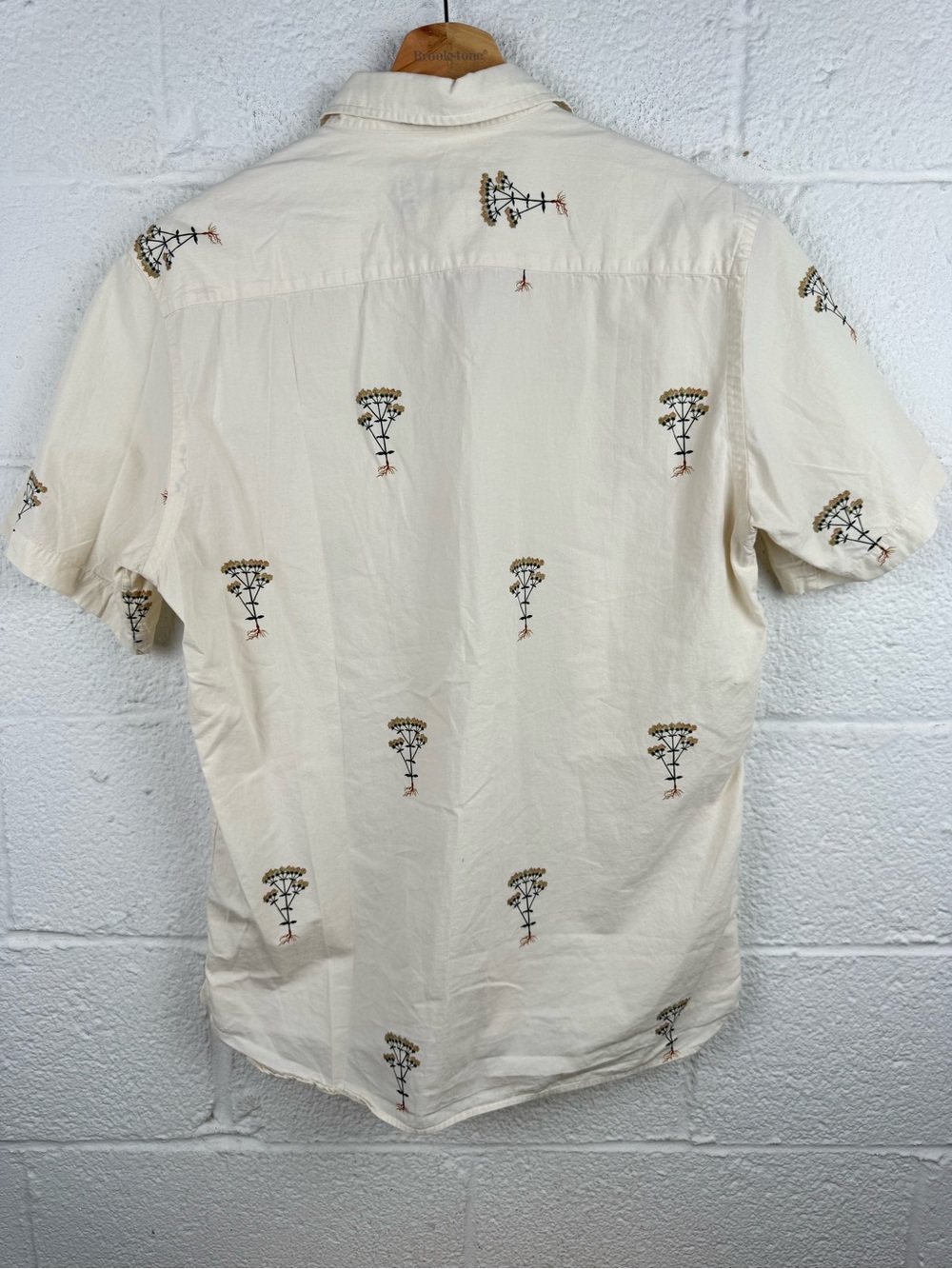 La Paz Alegre Flora Shirt – Portuguese Cotton Botanical Print Button-Up Size M - Picture 7 of 11